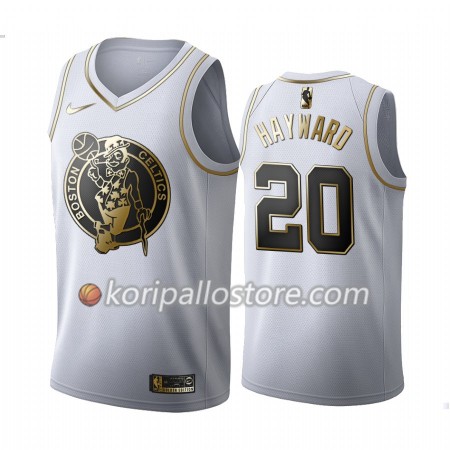 Boston Celtics Gordon Hayward 20 Nike 2019-2020 Valkoinen Golden Edition Miesten Pelipaidat Swingman 